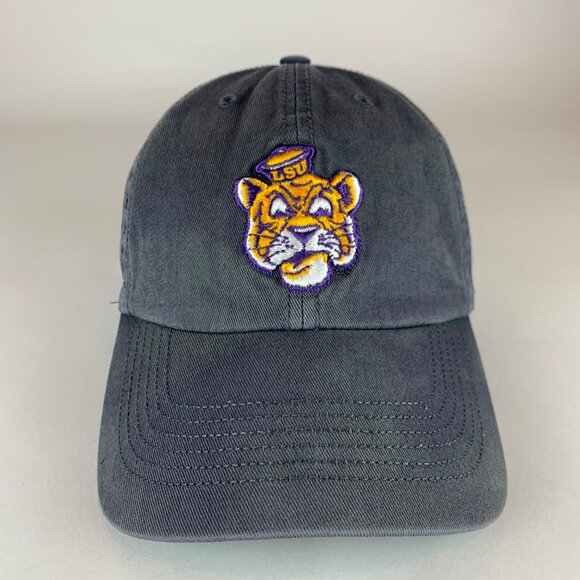 LSU Tigers NCAA Gray 47 Brand College Vault Franchise Fitted Hat Mens Medium - Picture 2 of 5